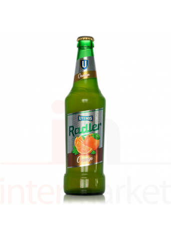 Alaus kokteilis Utenos RADLER apelsinų skonio 0,5L(stiklas)